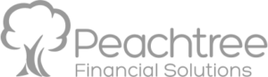 watermark version of logo of a tree next to the words Peachtree Financial Solutions