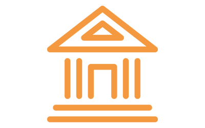 Icon of a bank or credit union