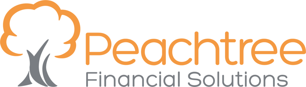 logo of a tree next to the words Peachtree Financial Solutions