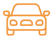 Car Icon Orange Car